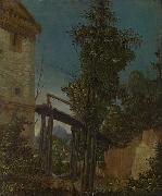 Albrecht Altdorfer Landscape with a Footbridge oil painting